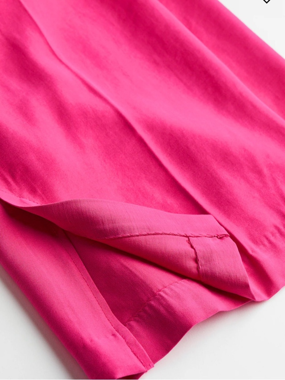 UEC H&M FUSCIA HOT PINK SLIT HEM FLOWING DRESS PANTS TROUSERS SZ 6 - Picture 9 of 14